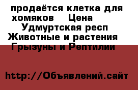 продаётся клетка для хомяков  › Цена ­ 600 - Удмуртская респ. Животные и растения » Грызуны и Рептилии   